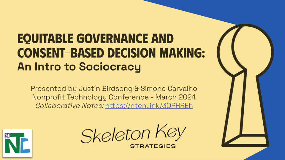 Cover slide for 24NTC sociocracy presentation